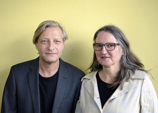 Gerd Wermerskirch und Kristina Nauditt und vom Argo-Team