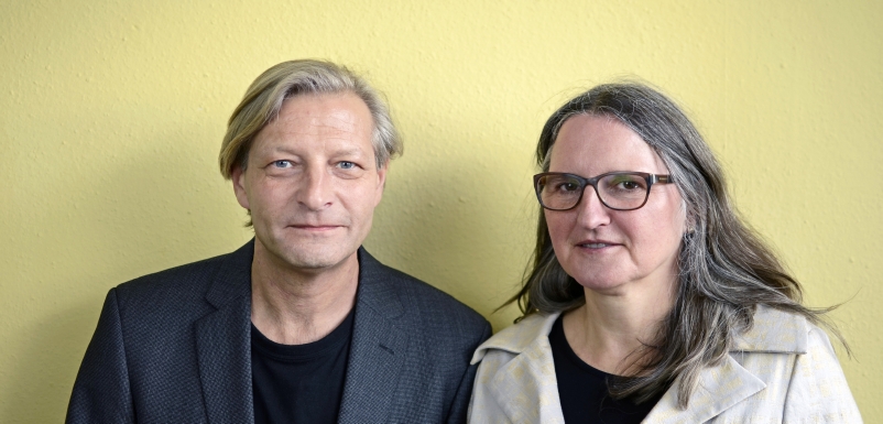 Gerd Wermerskirch und Kristina Nauditt und vom Argo-Team