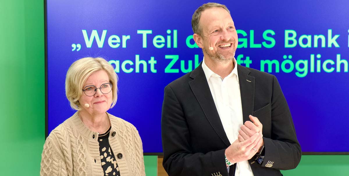 GLS Vorstandsmitglieder Christina Opitz und Dirk Kannacher