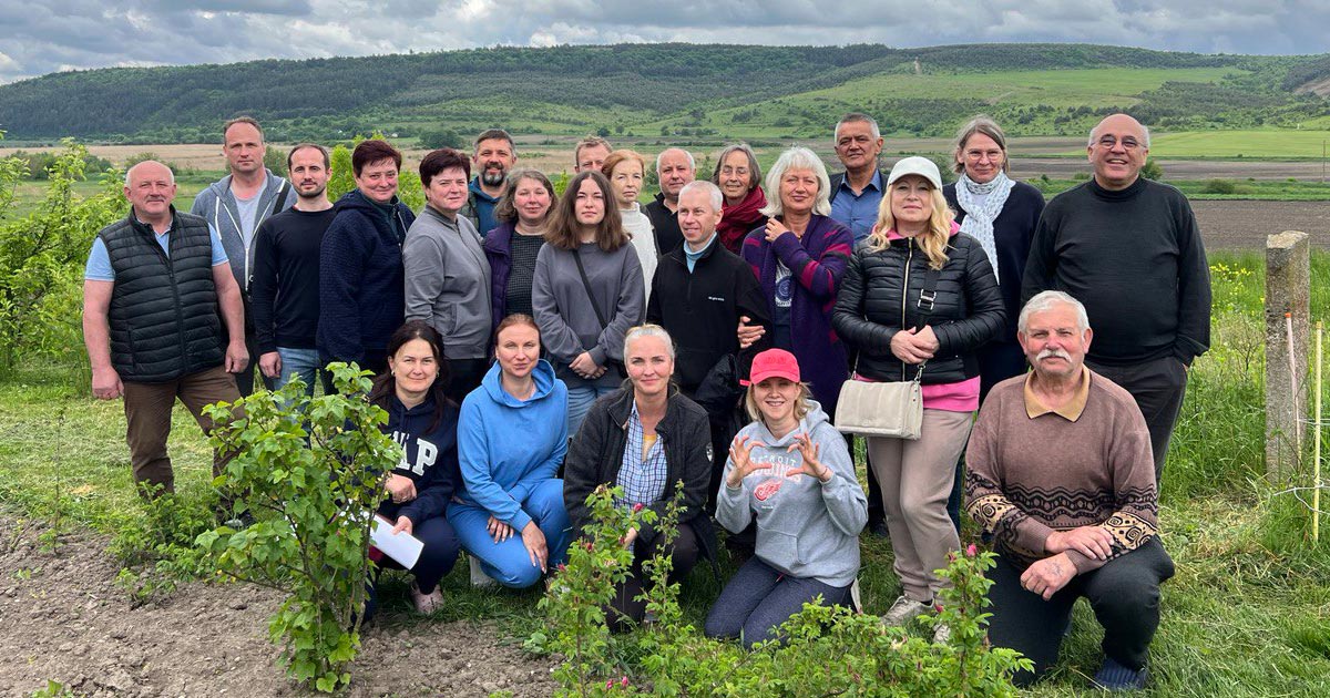 Gruppenfoto Förderprojekt von Biodynamika Ukraine