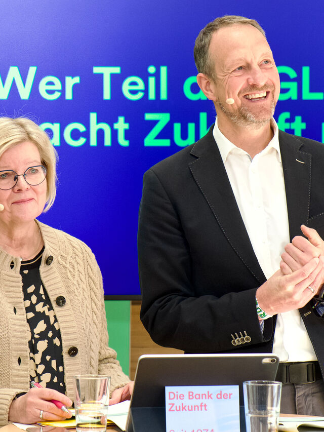 GLS Vorstandsmitglieder Christina Opitz und Dirk Kannacher