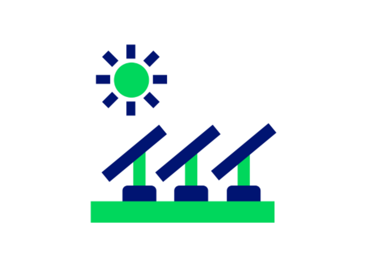 GLS Bank Icon Solaranlage Freiflächen Agri-PV