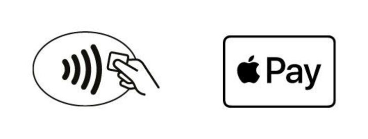 Apple Pay Icons zum kontaktlosen Bezahlen