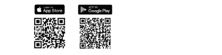 SecureGo Plus QR-Codes zu den Appstores