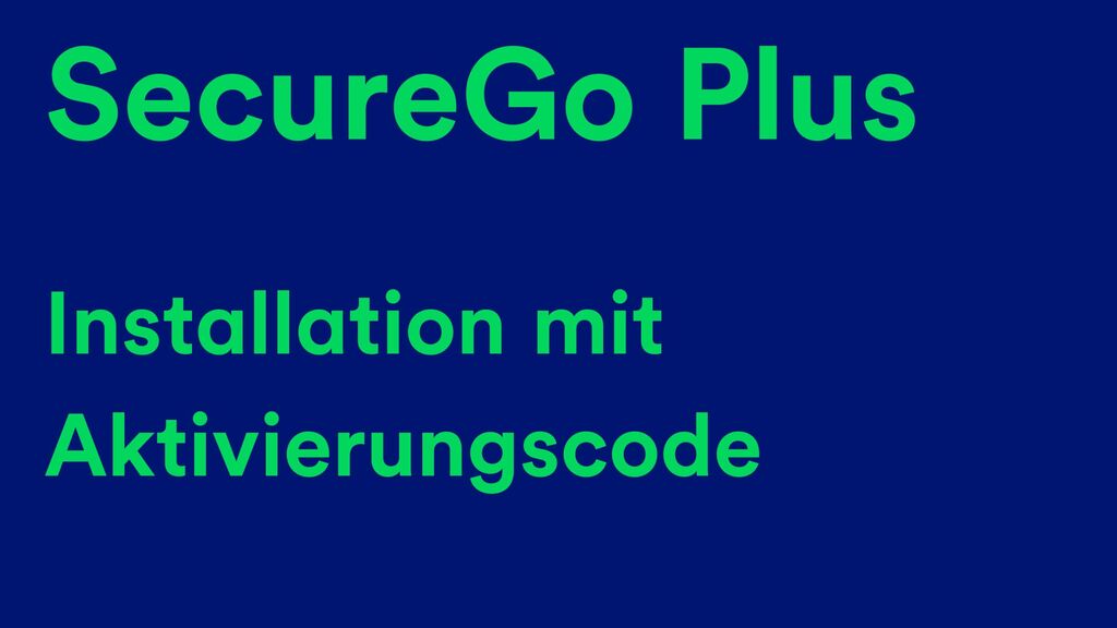 Installation mit Aktivierungscode