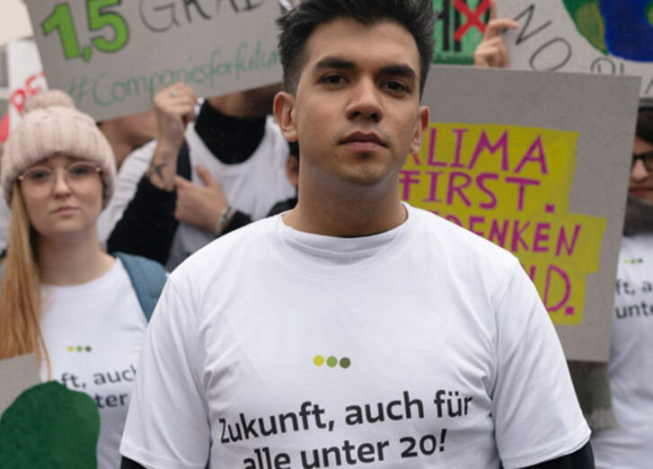 gls bank azubi bei der fridays for future demo