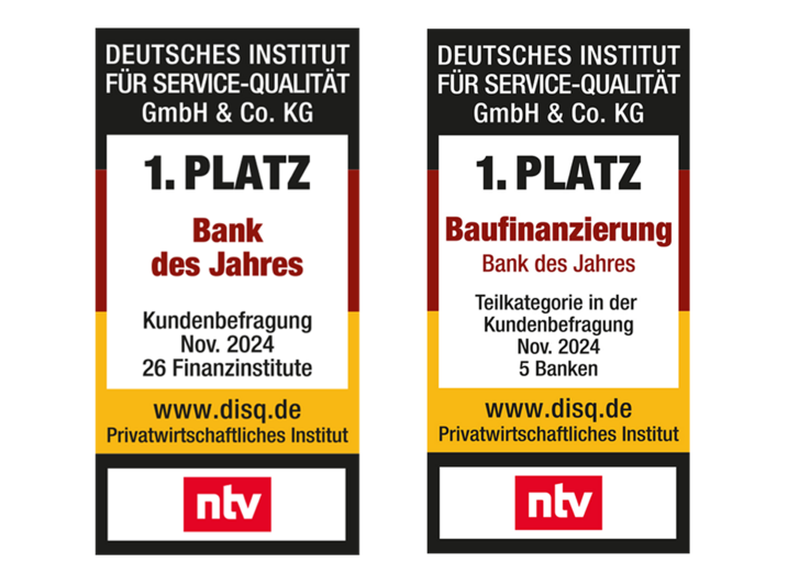 GLS Bank Auszeichnungen 2024: Bank des Jahres, Baufinanzierung
