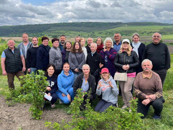 Gruppenfoto Förderprojekt von Biodynamika Ukraine 